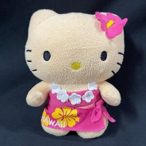 Hello Kitty Hawaii 6” Plush Toy Doll Flower Lei Pink Bikini